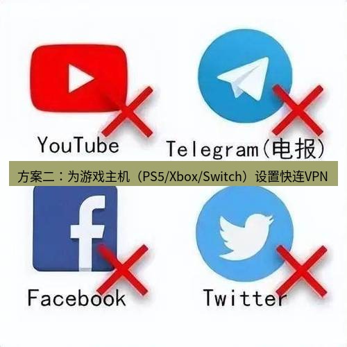 快连VPN 方案二：为游戏主机（PS5/Xbox/Switch）设置快连VPN