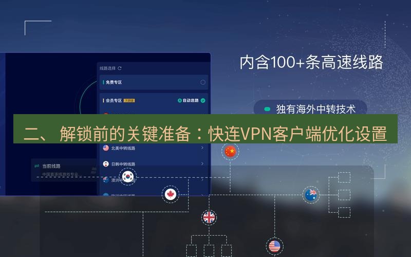 快连VPN 二、 解锁前的关键准备：快连VPN客户端优化设置
