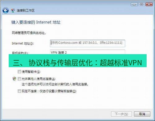 快连VPN 三、 协议栈与传输层优化：超越标准VPN